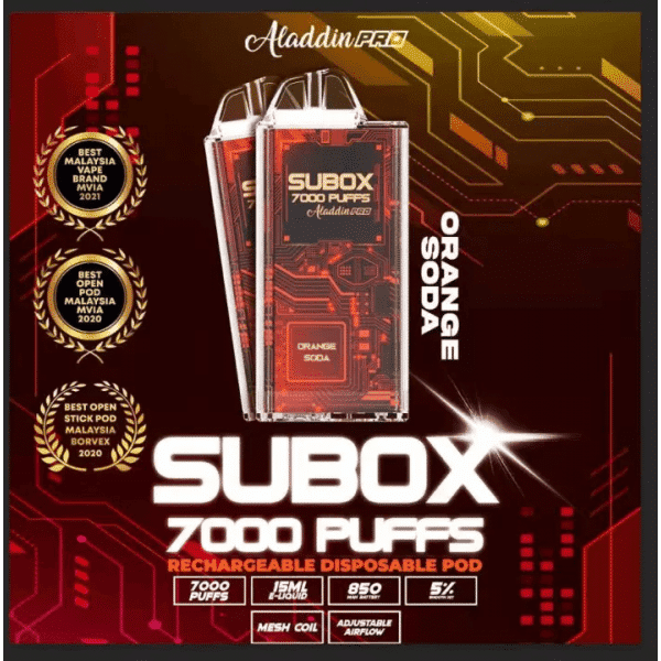 SUBOX BY ALADDIN PRO 7000 PUFFS DISPOSABLE VAPE POD Vape Vandal
