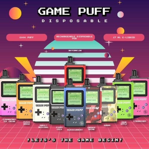 GAME PUFF 6000 PUFFS DISPOSABLE VAPE POD