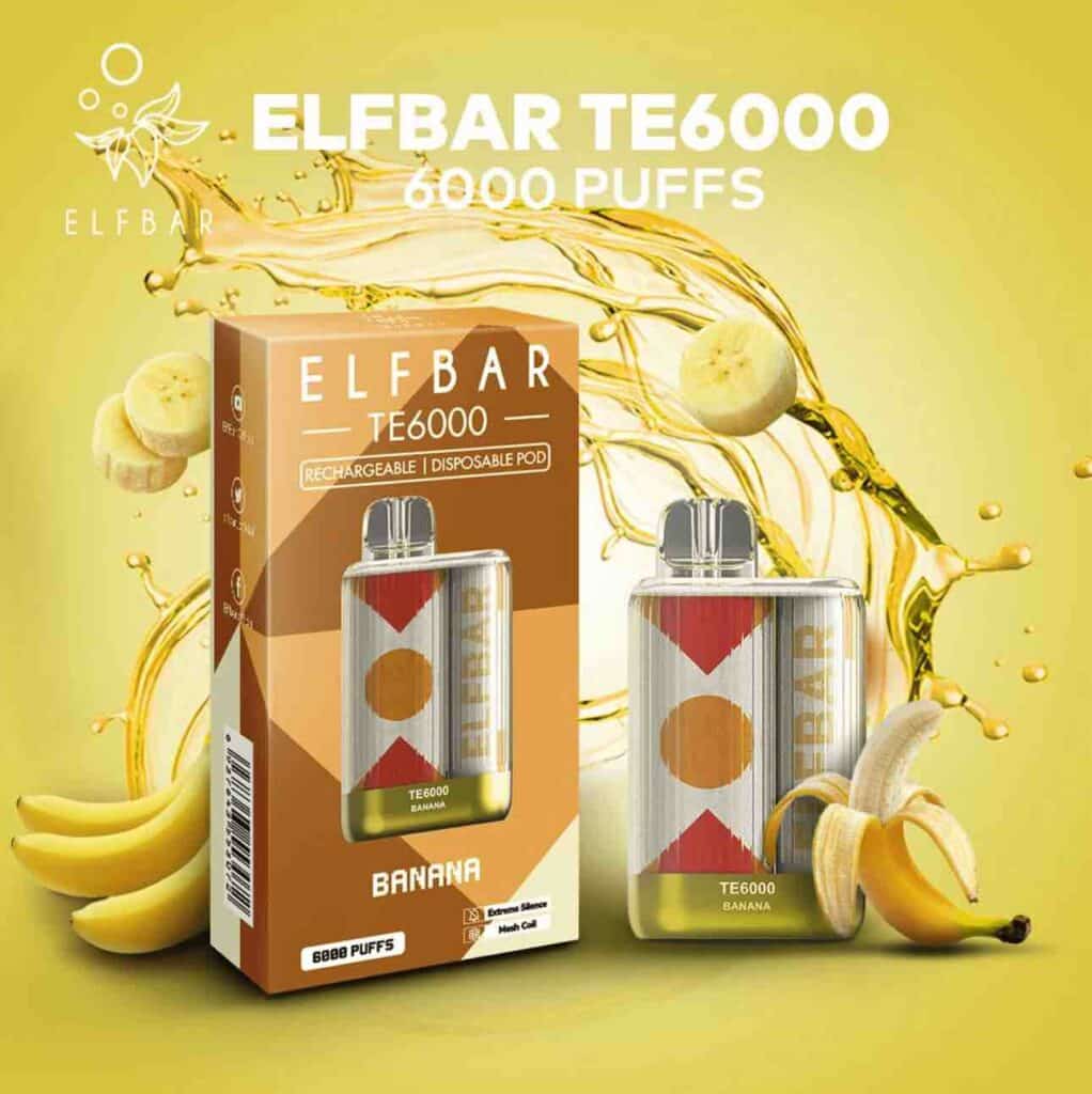 ELF BAR TE6000 PUFFS DISPOSABLE VAPE POD Vape Vandal Best vape e