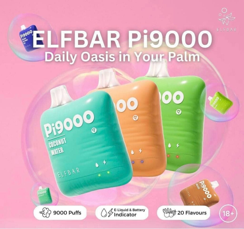 ELF BAR Pi9000 PUFFS DISPOSABLE VAPE POD Vape Vandal Best vape e